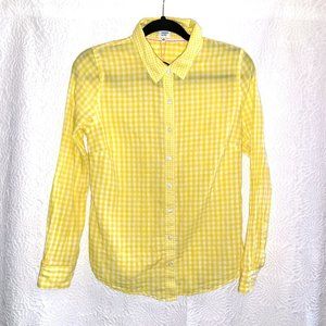 Crown & Ivy Yellow Gingham Shirt